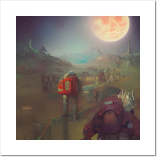 Walking to the Moon Posters and Art
